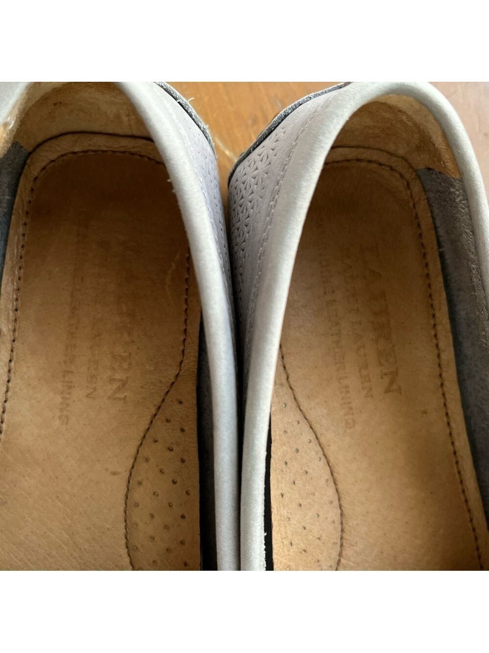 Lauren Ralph Lauren Women’s Camila Moccasins Chambray Gray Driving Loafer 9.5 - Picture 12 of 13